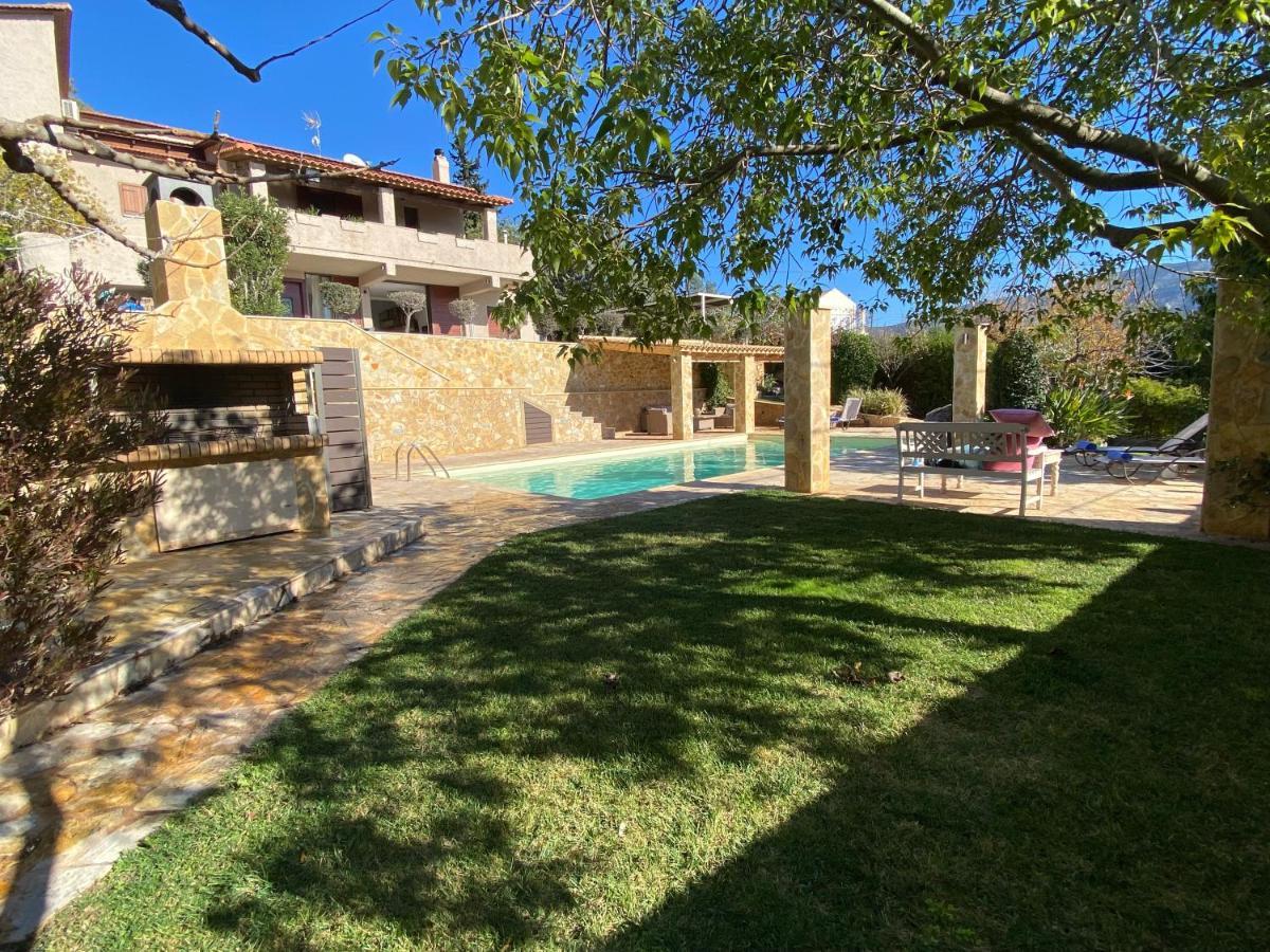 Pool And Sea View Apartments Agia Marina  Bagian luar foto